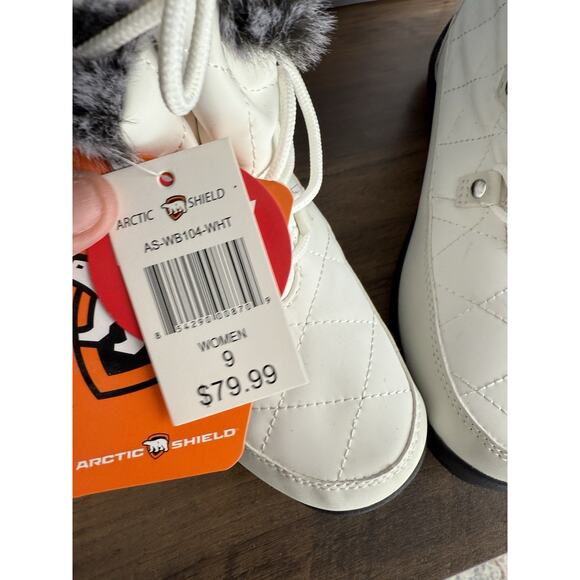 ArcticShield Women's Waterproof Insulated Memory Foam Fur Snow Boots Size 9 - Picture 6 of 14